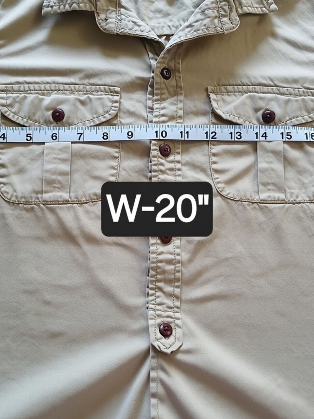 Madewell Women's Beige Button-Front Casual Shirt - Picture 7 of 7